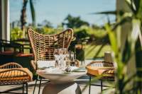 Restaurant outdoor table - Domaine de Grand Baie, restaurant grand baie (mauritius)