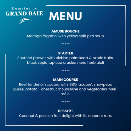 Menu du Dîner